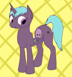 Size: 1929x2081 | Tagged: safe, artist:kaykay430, oc, oc only, pony, unicorn, dock, door, house, housepone, macro, surreal, wat, window