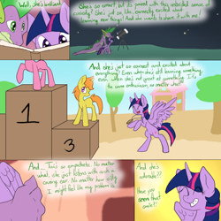 Size: 1000x1000 | Tagged: safe, artist:aviantheatrics, spike, twilight sparkle, twilight sparkle (alicorn), alicorn, dragon, pony, ask, ask twilight and spike!, ask-twispike, female, male, mare, older, older spike, shipping, smiling, straight, tumblr, twispike