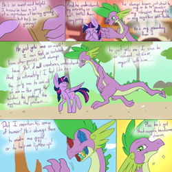 Size: 1000x1000 | Tagged: safe, artist:aviantheatrics, spike, twilight sparkle, twilight sparkle (alicorn), alicorn, dragon, pony, ask, ask twilight and spike!, ask-twispike, female, male, mare, older, older spike, shipping, straight, tumblr, twispike