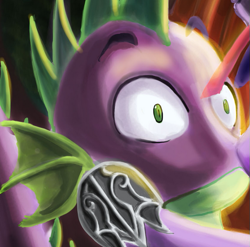 Size: 561x555 | Tagged: safe, artist:thejoker239, edit, spike, twilight sparkle, dragon, female, kissing, male, reaction image, shipping, solo focus, straight, twispike