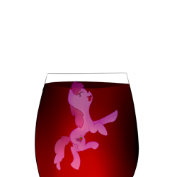 Size: 2000x2000 | Tagged: safe, artist:catopia26, berry punch, berryshine, pony, cup of pony, micro, solo, wine