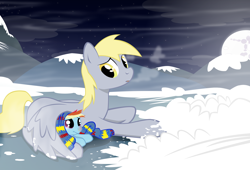 Size: 2200x1500 | Tagged: safe, artist:sotoco, derpy hooves, rainbow dash, pegasus, pony, filly, foal