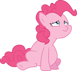 Size: 8756x8000 | Tagged: safe, artist:xboomdiersx, pinkie pie, earth pony, pony, the cutie map, absurd resolution, fat, female, mare, pudgy pie, sad, simple background, solo, transparent background, vector, winnie the pink