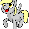 Size: 100x100 | Tagged: safe, artist:jigsaw91, derpy hooves, pegasus, pony, animated, female, mare, solo