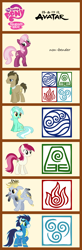 Size: 600x1835 | Tagged: safe, cheerilee, derpy hooves, doctor whooves, roseluck, soarin', pegasus, pony, avatar the last airbender, chart, comparison, female, mare