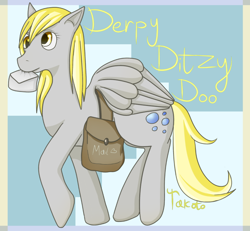 Size: 794x734 | Tagged: safe, artist:takoto, derpy hooves, pegasus, pony, female, mare