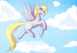 Size: 1200x829 | Tagged: safe, artist:wings-of-chaos, derpy hooves, pegasus, pony, female, mare, solo