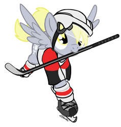 Size: 2653x2784 | Tagged: safe, artist:dawnallies, derpy hooves, pegasus, pony, clothes, female, high res, hockey, jersey, mare, solo