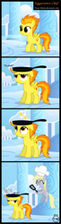 Size: 781x2861 | Tagged: safe, artist:toxic-mario, derpy hooves, spitfire, pegasus, pony, comic:toxic-mario's derpfire shipwreck, comic, derpfire, female, it begins, mare, mundane utility, spitfiery, spitfire's hair is fire, walking campfire