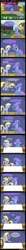 Size: 1231x11992 | Tagged: safe, artist:evil-dec0y, derpy hooves, trixie, pegasus, pony, unicorn, comic:trixie vs., allergies, cape, clothes, comic, eating contest, female, hat, mare, muffin, stage, trixie's cape, trixie's hat