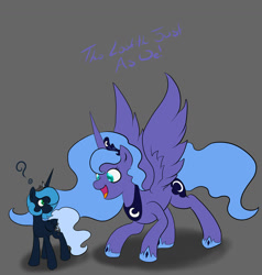 Size: 1280x1344 | Tagged: safe, artist:alazak, princess luna, alicorn, pony, female, horn, mare, micro, self ponidox