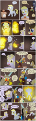 Size: 850x2832 | Tagged: safe, artist:fadri, derpy hooves, dinky hooves, discord, doctor whooves, pegasus, pony, comic:and that's how equestria was made, comic, derpygate, female, mare
