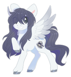 Size: 1286x1405 | Tagged: safe, artist:shady-bush, oc, oc only, oc:iron clad, pegasus, pony, female, mare, simple background, solo, transparent background