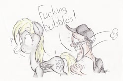 Size: 1096x718 | Tagged: safe, artist:keentao, derpy hooves, pegasus, pony, female, mare, nostalgia critic, vulgar