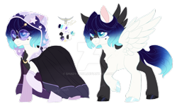 Size: 1280x766 | Tagged: safe, artist:shady-bush, oc, oc:bright night, pegasus, pony, cloak, clothes, deviantart watermark, female, glasses, mare, obtrusive watermark, simple background, solo, transparent background, watermark