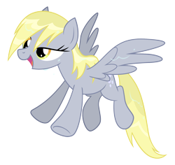 Size: 1800x1700 | Tagged: safe, artist:equestria-prevails, derpy hooves, pegasus, pony, female, mare, simple background, spread wings, transparent background, wet mane