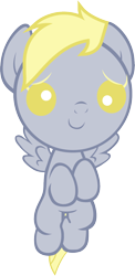 Size: 722x1483 | Tagged: artist needed, source needed, safe, derpy hooves, pegasus, pony, female, foal, mare