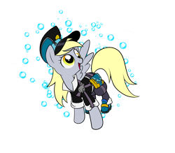 Size: 900x789 | Tagged: safe, artist:sakuyamon, derpy hooves, pegasus, pony, bag, clothes, crossover, female, hat, kingdom hearts, mare, solo