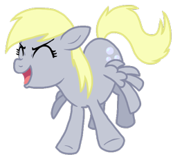 Size: 554x530 | Tagged: safe, artist:nukeleer, derpy hooves, pegasus, pony, female, mare, solo, yay