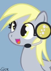 Size: 1305x1806 | Tagged: safe, artist:ladypixelheart, derpy hooves, pegasus, pony, female, headphones, mare, solo