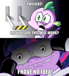 Size: 1274x1404 | Tagged: safe, spike, twilight sparkle, dragon, .mov, magic.mov, parody, team fortress 2