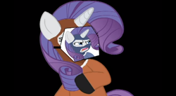 Size: 640x350 | Tagged: safe, derpibooru import, rarity, pony, unicorn, ew gay, female, horn, mare, purple mane, spy, team fortress 2, white coat