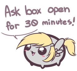 Size: 453x418 | Tagged: safe, artist:pekou, derpy hooves, pegasus, pony, ask my little chubbies, chubbie, female, mare