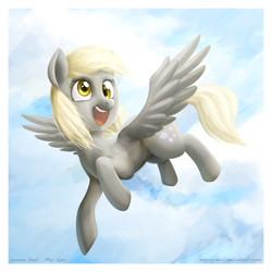 Size: 2500x2500 | Tagged: safe, artist:lemondevil, derpy hooves, pegasus, pony, female, high res, mare, solo