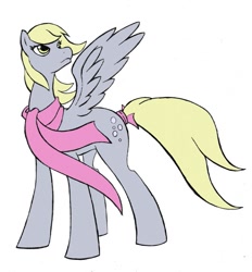 Size: 743x800 | Tagged: safe, derpy hooves, pegasus, pony, clothes, female, mare, scarf