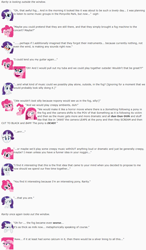 Size: 850x1454 | Tagged: safe, artist:dziadek1990, derpibooru import, pinkie pie, rarity, earth pony, pony, unicorn, bad end, calcium, camera, conversation, creepy, dead, death, dialogue, emote story, emotes, fog, guitar, horror, jaws, metaphor, milk, music, musical instrument, musician, park, ponyville, pov, reddit, reference, scary, slice of life, text, tuba