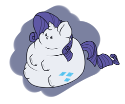 Size: 1705x1428 | Tagged: artist needed, safe, rarity, pony, unicorn, abstract background, beady eyes, chubby, chubby cheeks, fat, female, food, food transformation, marshmallow, raritubby, rarity is a marshmallow, solo, transformation