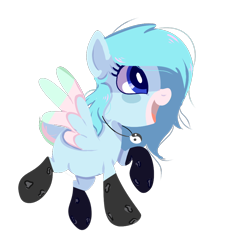 Size: 900x900 | Tagged: safe, artist:peachesandcreamated, oc, oc only, oc:gum drops, pegasus, pony, clothes, female, mare, simple background, socks, solo, transparent background