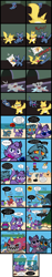 Size: 2000x10738 | Tagged: safe, artist:magerblutooth, diamond tiara, oc, oc:dazzle, oc:il, oc:peal, cat, mouse, comic:diamond and dazzle, angry sun, banjo kazooie, catified, comic, fat, imp, lakitu, large butt, mario, megaman, mouse hole, palossand, pillow, poison mushroom, sandcastle, species swap, spikes, splash woman, undertale, video game, weight gain, woshua