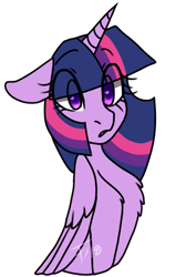 Size: 782x1162 | Tagged: safe, artist:fishtoonz, twilight sparkle, twilight sparkle (alicorn), alicorn, heart eyes, shock, simple background, solo, transparent background, wingding eyes