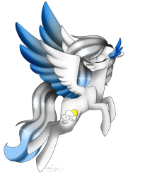 Size: 1903x2321 | Tagged: safe, artist:ohhoneybee, oc, oc only, oc:sunshine wonder, pegasus, pony, eyes closed, female, mare, simple background, solo, transparent background