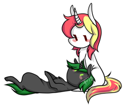 Size: 1120x945 | Tagged: safe, artist:fishtoonz, oc, oc only, oc:doctor atom, oc:lazy sunday, unicorn, chibi, cute, duo, female, male, mare, simple background, stallion, transparent background