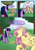 Size: 900x1300 | Tagged: safe, artist:reddpixie, fluttershy, twilight sparkle, twilight sparkle (alicorn), alicorn, pegasus, pony, comic, female, giant pony, growth, macro, magic, mare, spell gone wrong