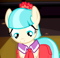 Size: 409x398 | Tagged: safe, screencap, coco pommel, pony, rarity takes manehattan, season 4, cocobetes, cute, solo