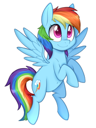 Size: 942x1250 | Tagged: safe, artist:higglytownhero, rainbow dash, pegasus, pony, belly button, cute, dashabetes, flying, raised hoof, simple background, smiling, solo, spread wings, transparent background