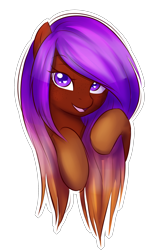 Size: 1762x2847 | Tagged: safe, artist:askbubblelee, oc, oc only, oc:shining light, earth pony, pony, bust, commission, cute, female, freckles, heart eyes, lidded eyes, long mane, looking at you, mare, ocbetes, open mouth, purple eyes, simple background, smiling, solo, transparent background, wingding eyes