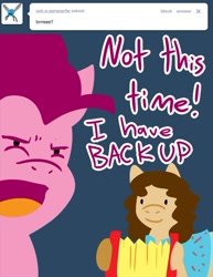 Size: 500x647 | Tagged: safe, artist:steveholt, derpibooru import, pinkie pie, earth pony, pony, accordion, hilarious in hindsight, musical instrument, pinkie pie answers, ponified, tumblr, weird al yankovic