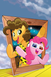 Size: 755x1147 | Tagged: safe, artist:tonyfleecs, derpibooru import, idw, cheese sandwich, pinkie pie, earth pony, pony, spoiler:comic, spoiler:comicff34, cover, parody, weird al yankovic, weird al yankovic in 3-d