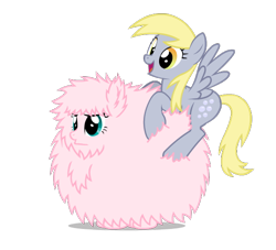 Size: 550x500 | Tagged: safe, artist:mixermike622, derpy hooves, oc, oc:fluffle puff, pegasus, pony, female, mare, simple background, transparent background, underp, vector