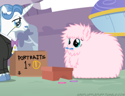 Size: 650x500 | Tagged: safe, fancypants, oc, oc:fluffle puff, tumblr, tumblr:ask fluffle puff