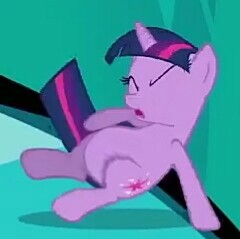 Size: 240x239 | Tagged: safe, edit, edited screencap, screencap, twilight sparkle, pony, unicorn, the crystal empire, belly, cropped, cute, fat, fat edit, solo, twilard sparkle