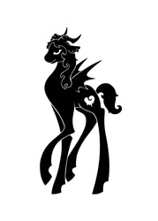 Size: 1000x1400 | Tagged: safe, artist:sunnyclockwork, pony, female, horns, klavigar, klavigar lovaatar, long legs, ponified, sarkicism, scp, scp foundation