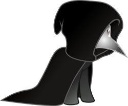 Size: 983x812 | Tagged: safe, artist:radiationalpha, pony, plague doctor, plague doctor mask, ponified, scp, scp-049, simple background, solo, transparent background