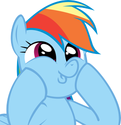Size: 11050x11445 | Tagged: safe, artist:cyanlightning, rainbow dash, pegasus, pony, daring don't, .svg available, absurd resolution, cute, dashabetes, dashface, simple background, so awesome, solo, transparent background, vector