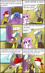 Size: 2017x3225 | Tagged: safe, artist:ciriliko, discord, princess celestia, princess luna, alicorn, pony, comic, creeper, crossover, filly, slenderman