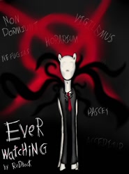 Size: 656x888 | Tagged: safe, artist:fimoman, slendermane, ponified, slenderman, slenderpony, solo